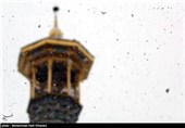 بارش برف در شیراز