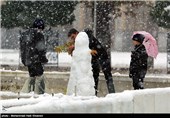 بارش برف در شیراز