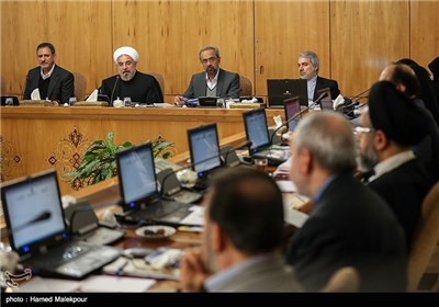 جلسه هیئت دولت به ریاست حجت الاسلام حسن روحانی رئیس جمهور