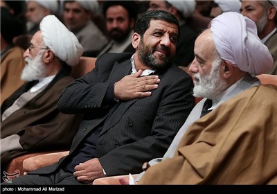 عزت الله ضرغامی رییس سازمان صدا و سیما در گردهمایی روحانیون رسانه ملی