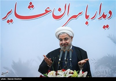 حجت الاسلام حسن روحانی رئیس جمهور در دیدار با سران عشایر و قبایل عرب استان خوزستان