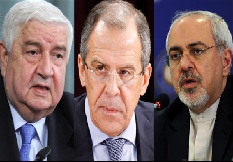 Iranian, Syrian, Russian FMs Hold Trilateral Meeting in Moscow