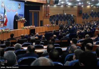 سخنرانی حجت الاسلام حسن روحانی رئیس جمهور در نشست ظرفیت های توسعه استان خوزستان