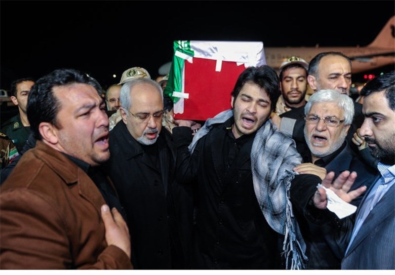پیکر دیپلمات شهید ایران به تهران منتقل شد