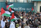 تظاهرات مردم غزه علیه آژانس امدادرسانی سازمان ملل