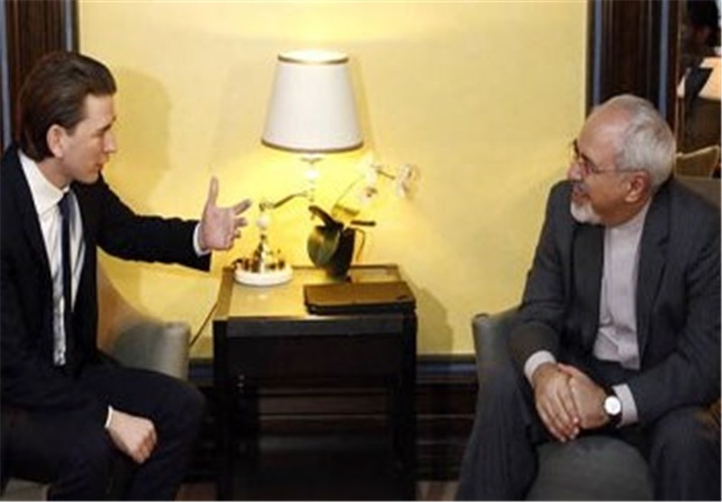 دیدار ظریف با وزیر خارجه اتریش