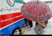 دبیرکل جمعیت هلال احمر ایران از مناطق آسیب دیده از برف گیلان بازدید کرد