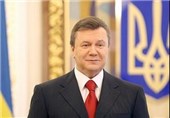رئیس جمهور اوکراین برای مردم سخنرانی می‌کند
