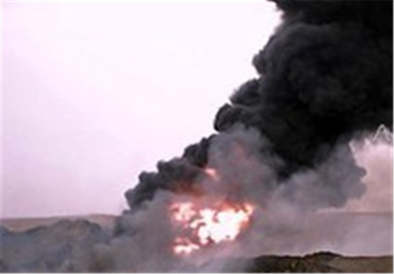 انفجار خط لوله نفت در شمال تکریت در استان صلاح الدین عراق
