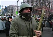 رویارویی هواداران مسکو و کیف در دونتسک اوکراین