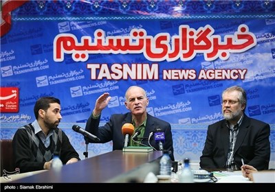 US Political Analyst Finkelstein at Press Conference in Tehran