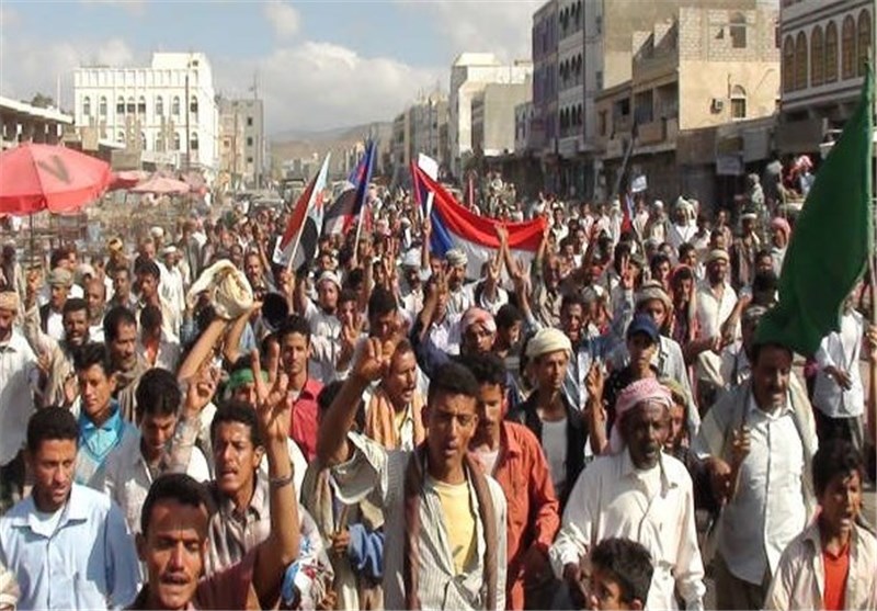 راهپیمایی بزرگ مخالفان دولت یمن در صنعا