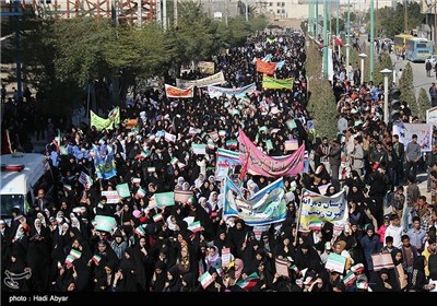 مسیرات 22 بهمن فی خرمشهر و زاهدان