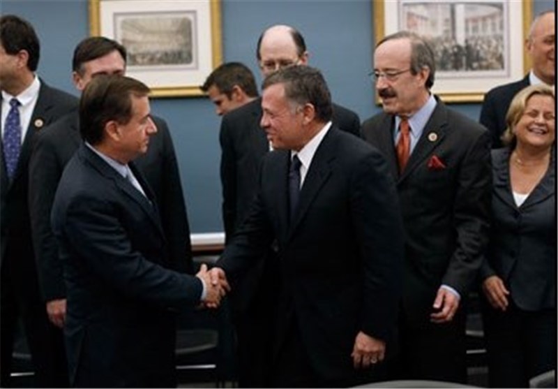 دیدار شاه اردن با اعضای کنگره آمریکا و بررسی تحولات خاورمیانه