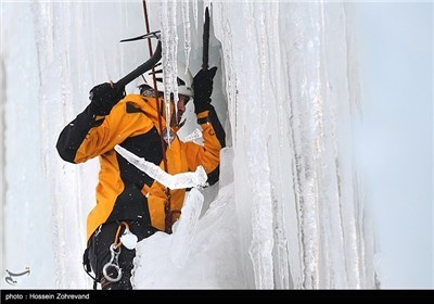 Ice-Climbing near Iranian Capital City