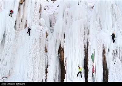 Ice-Climbing near Iranian Capital City