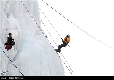 Ice-Climbing near Iranian Capital City