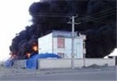کارخانه پلاستوفوم گیاوان سیریک هرمزگان در آتش سوخت