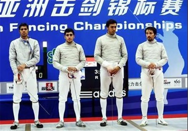 Iran’s Sabre Team Runner-up in Asian Fencing Championships