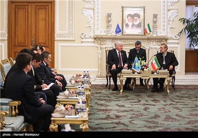 دیدار نایب رئیس مجلس قزاقستان با علی لاریجانی رئیس مجلس شورای اسلامی