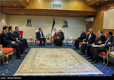 لقاءات رئیس الجمهوریة فی هامش مؤتمر برلمانات الدول الاسلامیة