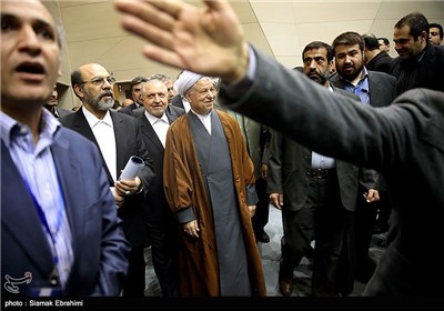 ورود آیت‌الله اکبر هاشمی رفسنجانی رئیس مجمع تشخیص مصلحت نظام