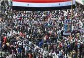 تظاهرات گسترده مردم زینبیه دمشق در حمایت از ارتش سوریه