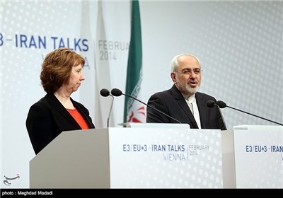 Photos: Zarif, Ashton Hold Joint Press Conference as Talks Wrap Up in Vienna