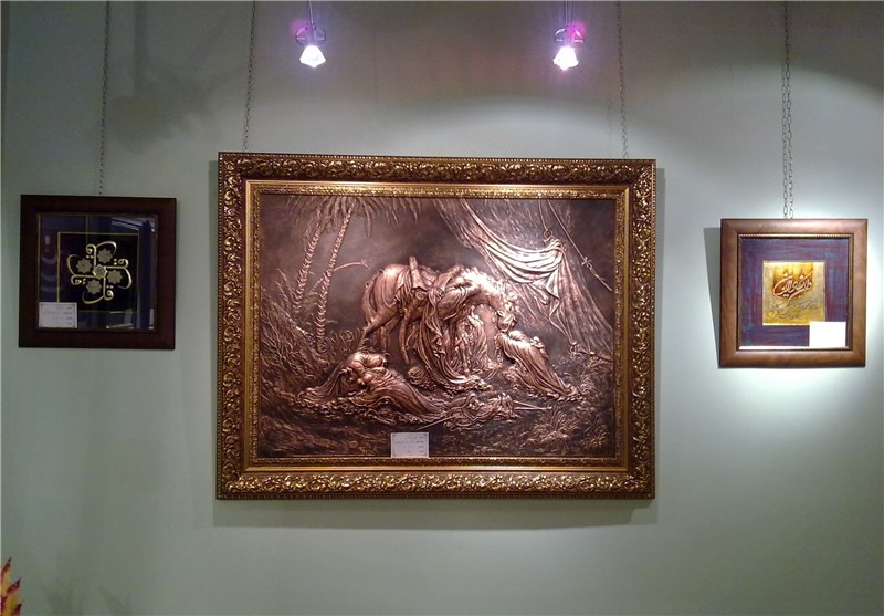 نمایشگاه آثار قلمزنی روی مس در کرمان برپا می‌شود