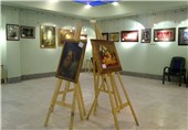 آئین افتتاحیه نمایشگاه نقاشی و تصویرسازی در ایلام برگزار شد