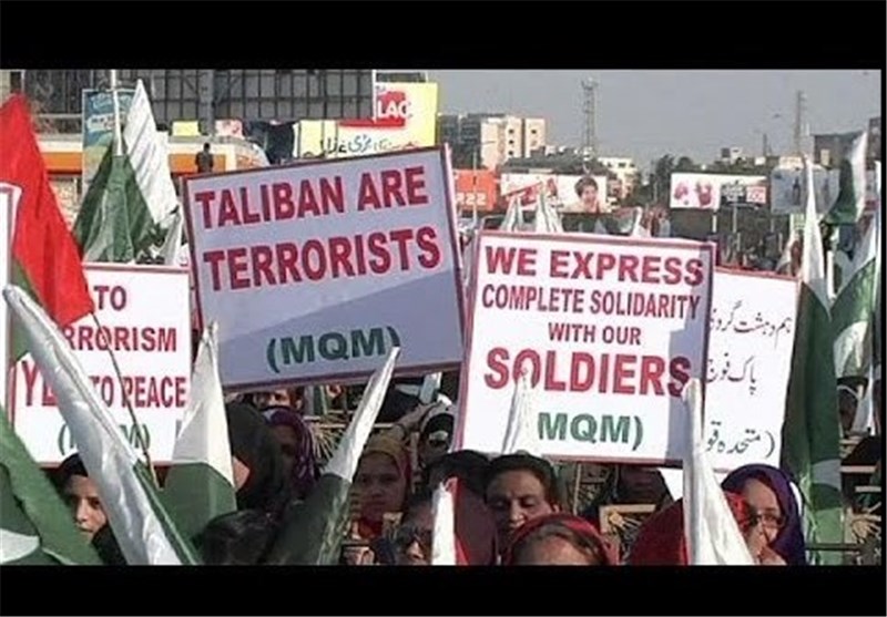 تظاهرات هزاران نفر از مردم پاکستان علیه طالبان