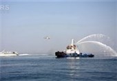 اجرای تمرین نجات دریایی، اطفای حریق دریایی در خارگ