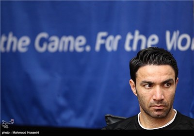 جواد نکونام در نشست خبری سرمربیان تیم های ملی فوتبال ایران و کویت