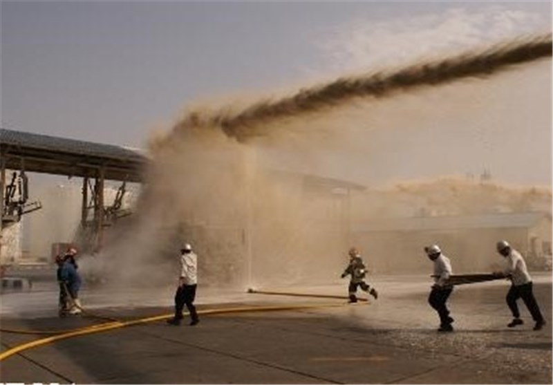 اجرای تمرین مقابله باشرایط اضطراری هوایی در فرودگاه بوشهر