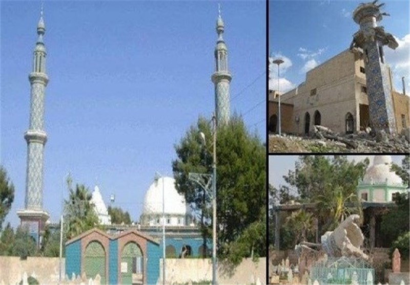 &quot;داعش&quot; یهدم مسجدا بسوریا بحجة انه تابع لطریقة صوفیة + صور