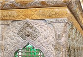 نصب ضریح امامزاده محمد زرین در شهرستان کهگیلویه