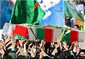پیکر مطهر 6 شهید گمنام در اصفهان تشییع شد