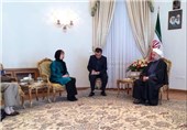 EU’s Ashton Meets Iranian President in Tehran