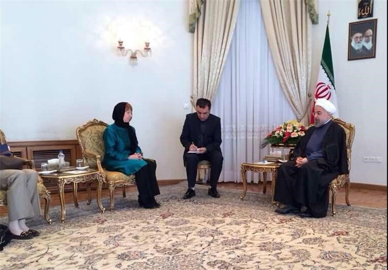 EU’s Ashton Meets Iranian President in Tehran