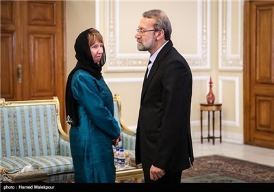 Iran’s Parliament Speaker, EU Foreign Policy Chief Meet in Tehran