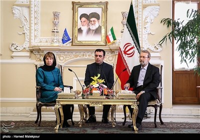 Iran’s Parliament Speaker, EU Foreign Policy Chief Meet in Tehran