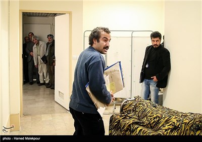 محسن تنابنده بازیگر در پشت صحنه سریال پایتخت 3