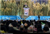 سخنرانی علی لاریجانی در مراسم یادواره شهدای غواص و آبی خاکی استان فارس