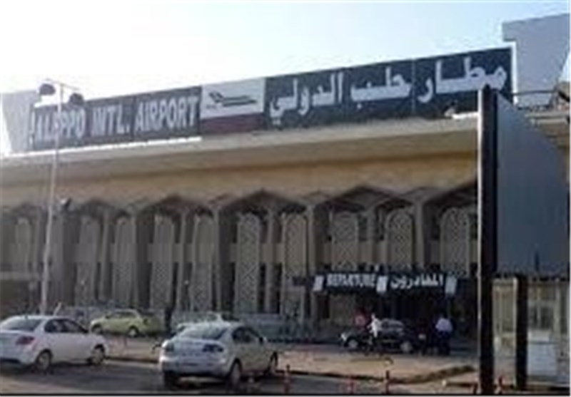 عودة الحیاة إلى مطار حلب الدولی بعد توقف لمدة عام بفعل الأعمال الإرهابیة .