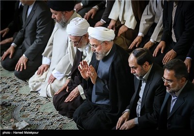 حجت الاسلام حسن روحانی رئیس جمهور در نماز جمعه تهران