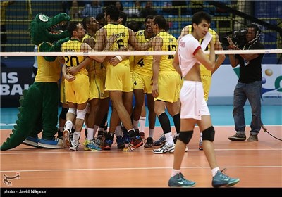 دیدار اول تیم های ملی والیبال ایران و برزیل در لیگ جهانی 2014