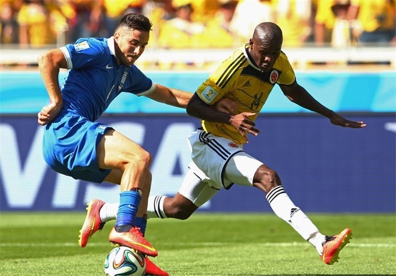 Colombia Eases Past Greece in Group C Opener