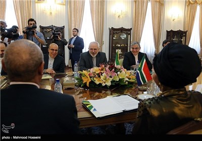 Iran’s Zarif, South Africa’s Int’l Relations Minister Meet in Tehran