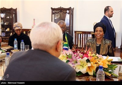 Iran’s Zarif, South Africa’s Int’l Relations Minister Meet in Tehran