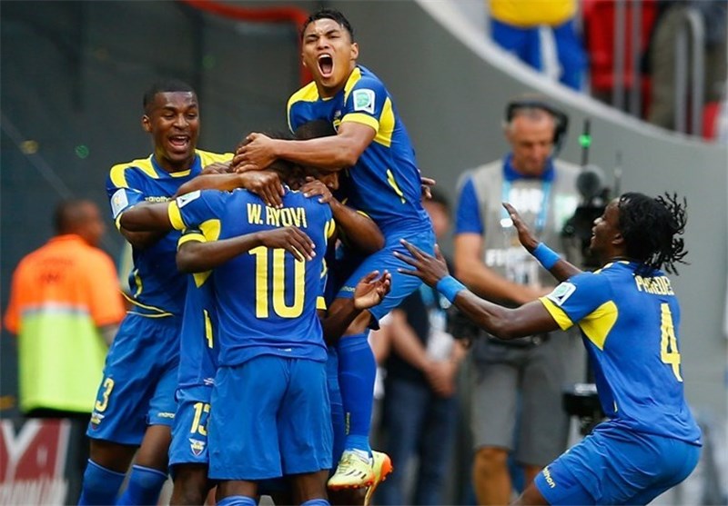 پیروزی یک نیمه‌ای اکوادور برابر سوئیس